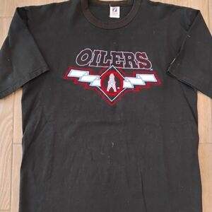 Rare VTG Logo 7 1997 Tennessee Oilers Embroidered Shirt Men's XL Single Stitch